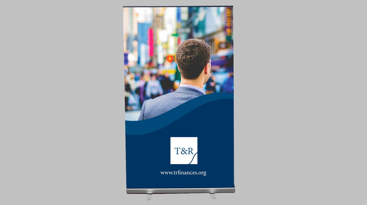 1200mm Wide Banner Stand